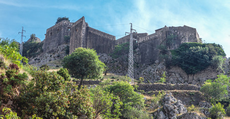 castle, fortress in the mountains, Kotor, Montenegro