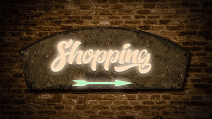 Street Sign to Shopping