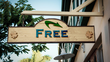Street Sign to Free