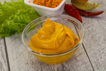 Curry sauce in the bowl