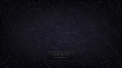 Abstract background design. Wavy lines in perspective. Technology, Big data, science, future style design. Vector EPS10