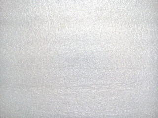 Top view of white foam board texture background.