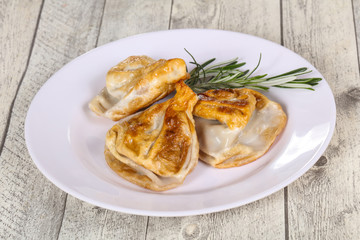 Georgian cuisine - khinkali with meat