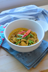 Stir Fried Pork with curry paste and yardlong bean.