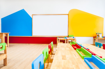 Kindergarten classroom.