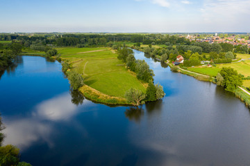Old Durme river meanders, in Waasmunster, Belgium