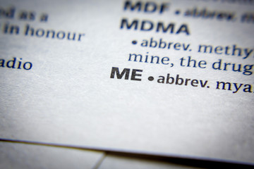 Word or phrase ME in a dictionary.