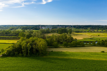 Old Durme river meanders, in Waasmunster, Belgium