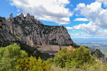 Fototapeta na wymiar The Montserrat monastery in Spaine