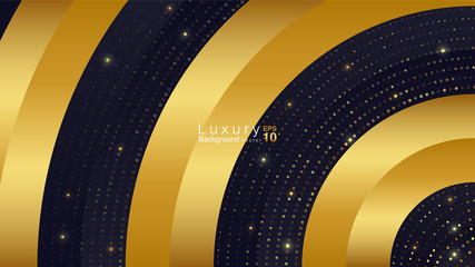 Black and Gold Luxury Background Concept. Vector EPS 10