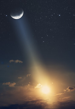 moon in the sky