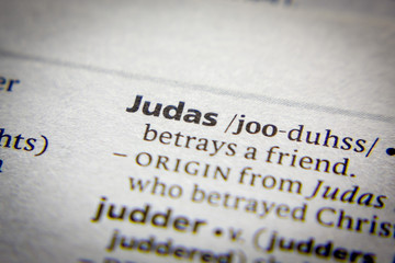 Word or phrase Judas in a dictionary.