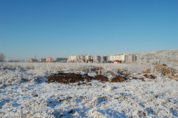 Winter city wonderland