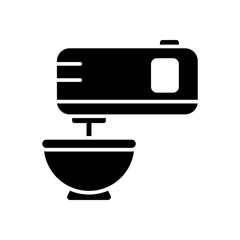 hand mixer - kitchen utensils icon vector design template