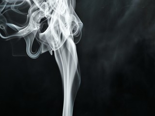 smoke on black background