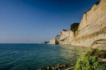 Loggas Beach in Corfu, Greece