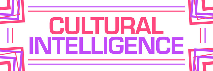 Cultural Intelligence Pink Purple Random Borders Horizontal 