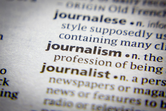 Word or phrase Journalism in a dictionary.