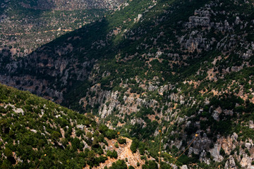 Obraz premium Lebanon mountain view with green valley
