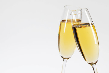 Two glasses of champagne
