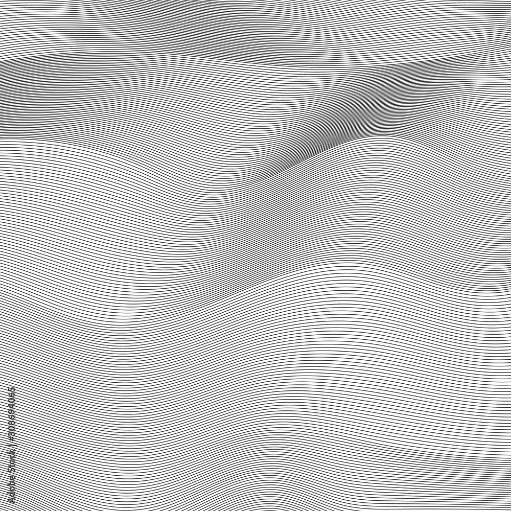 Poster background wavy lines abstract pattern vector wavy surface texture lines
