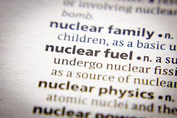 Word or phrase Nuclear fuel in a dictionary.