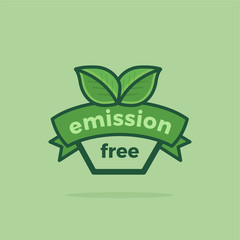 Vector Emission Free with Banner and leafs