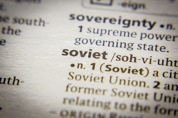 Word or phrase Soviet in a dictionary.