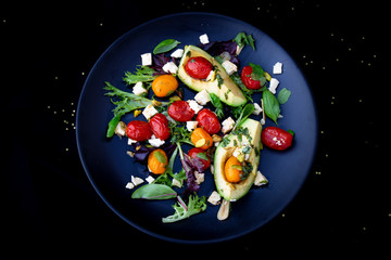 Avocado and Tomato Salad with Feta Cheese