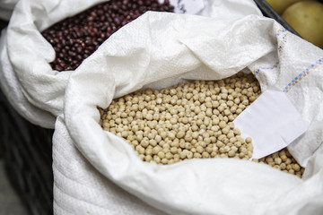Raw chickpeas