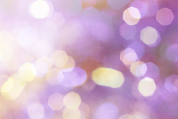 キラキラでカラフルなボケ　背景　シルバー、ピンク、グレー、紫、ゴールド