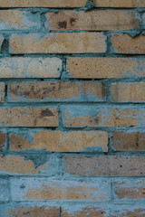  fresh masonry. Brickwork, texture, mortar residues. 