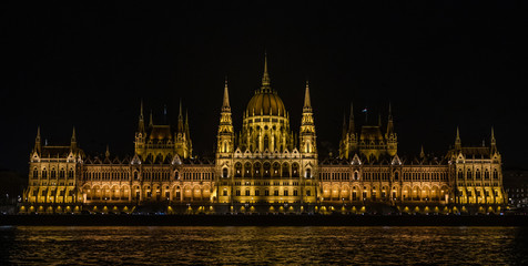 Budapest at Night: The Hungarian Parliament Building