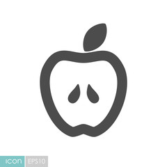 Apple flat vector icon