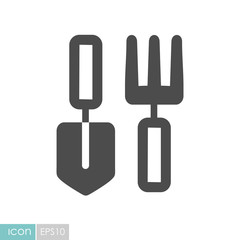 Fototapeta premium Garden tool flat vector icon