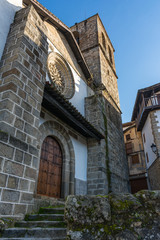 Church of the Assumption in Candelario in the province of Salamanca, the date of construction is the fourteenth century (Spain)