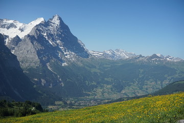 Fototapeta na wymiar Photo at Swiss alps nature mountain area