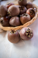 medlar is a brownish fruit of the winter
