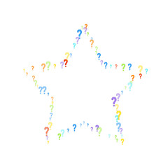 Question marks Quiz doubt survey faq public poll.