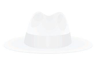 White hat band. vector illustration