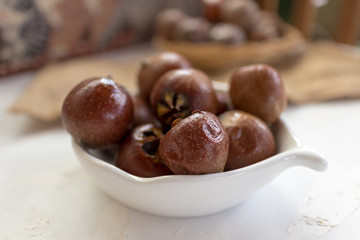 medlar is a brownish fruit of the winter