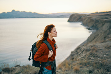 woman on the beach