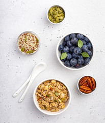 Granola with seeds and nuts