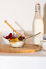 Healthy breakfast with delicious natural product