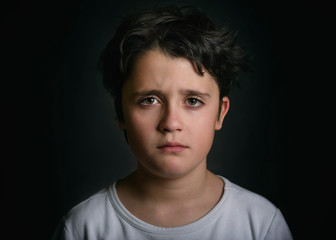 Portrait of sad child