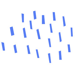 Abstract modern and stylish digital hand drawn shape on the white isolated background. Creative colorful bright clip art form.