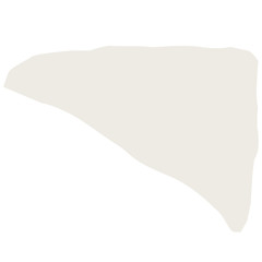 Abstract modern and stylish digital hand drawn shape on the white isolated background. Creative colorful bright clip art form.