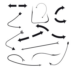 vector lines, direction of arrows,