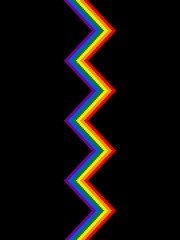 Pixel wave rainbow, background. Seamless pattern texture. Vector illustration for website, card, poster. Pixel art 8 bit