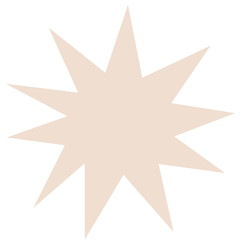 Abstract modern and stylish digital hand drawn shape on the white isolated background. Creative colorful bright clip art form.